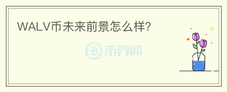 WALV幣未來前景怎么樣？