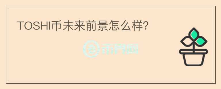 TOSHI幣未來前景怎么樣？