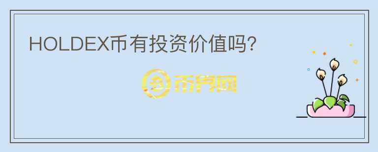 HOLDEX幣有投資價值嗎？
