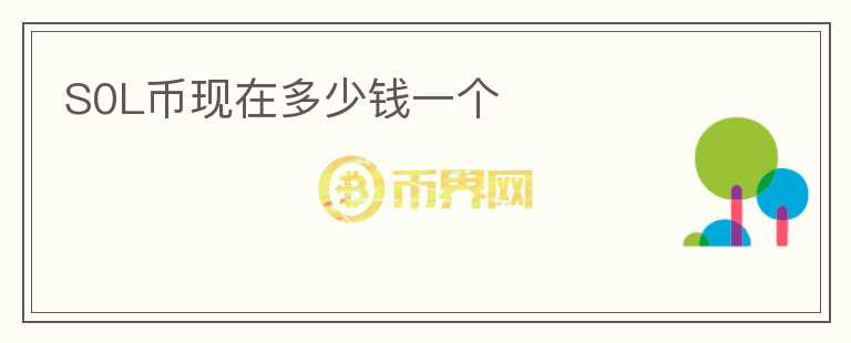 S0L幣現(xiàn)在多少錢一個