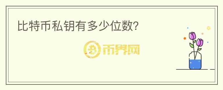 比特幣私鑰有多少位數(shù)？