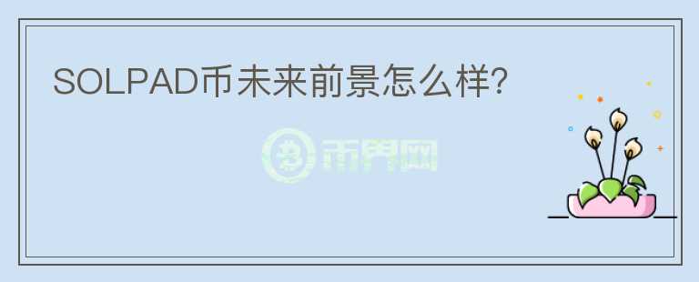 SOLPAD幣未來前景怎么樣？