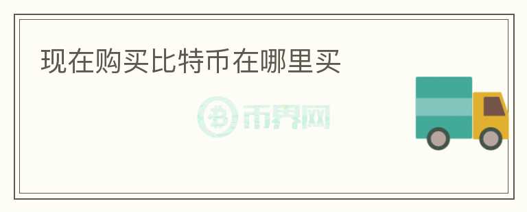 現(xiàn)在購買比特幣在哪里買