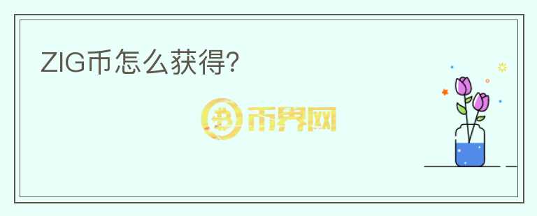ZIG幣怎么獲得？
