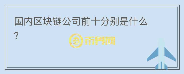 國內(nèi)區(qū)塊鏈公司前十分別是什么？