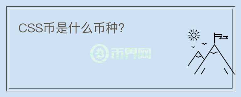 CSS幣是什么幣種？