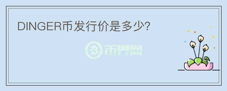 DINGER幣發(fā)行價是多少？