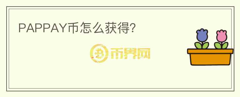 PAPPAY幣怎么獲得？
