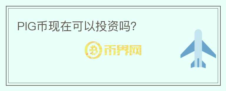 PIG幣現(xiàn)在可以投資嗎？