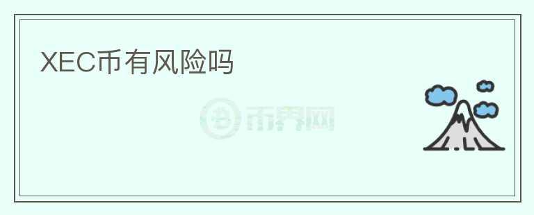 XEC幣有風(fēng)險嗎