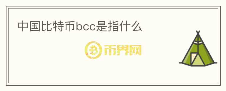 中國(guó)比特幣bcc是指什么