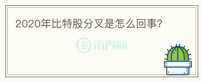 2020年比特股分叉是怎么回事？