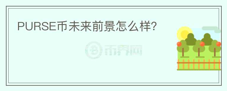 PURSE幣未來(lái)前景怎么樣？