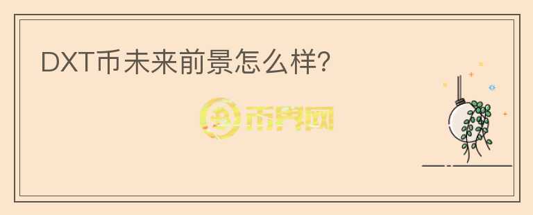 DXT幣未來前景怎么樣？