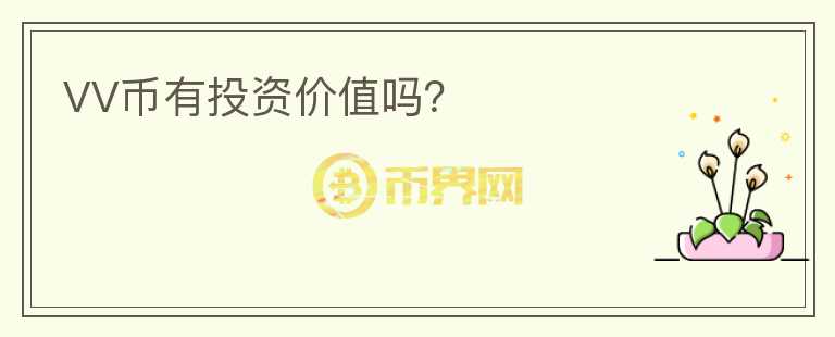 VV幣有投資價值嗎？