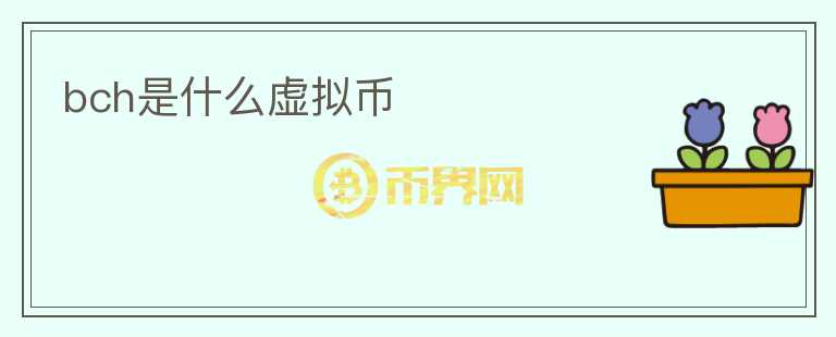 bch是什么虛擬幣
