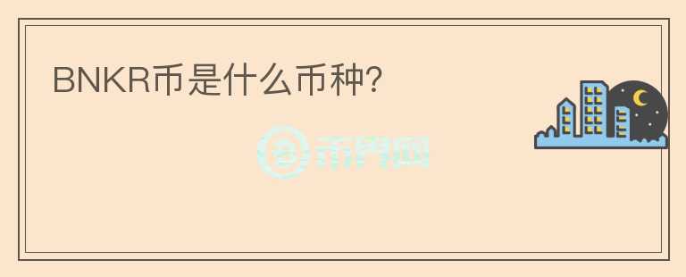 BNKR幣是什么幣種？