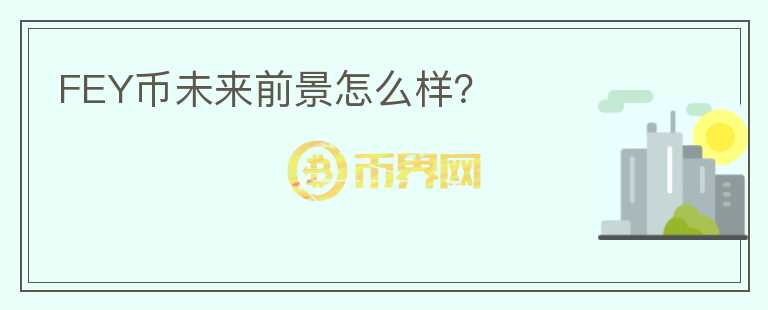 FEY幣未來前景怎么樣？
