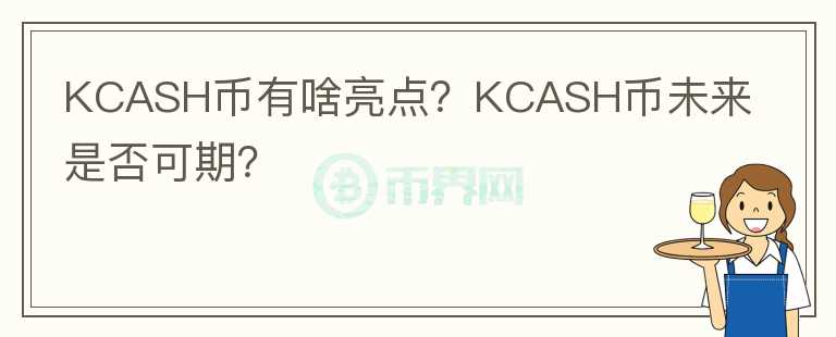 KCASH幣有啥亮點？KCASH幣未來是否可期？