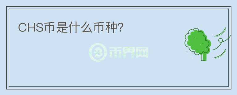 CHS幣是什么幣種？