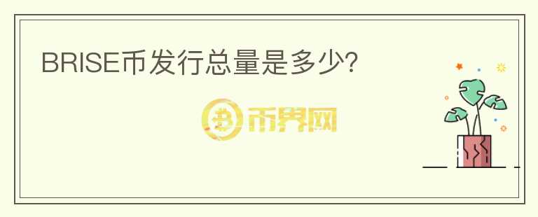 BRISE幣發(fā)行總量是多少？