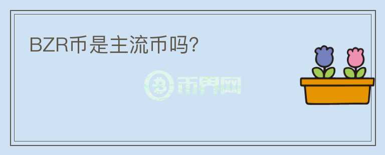 BZR幣是主流幣嗎？
