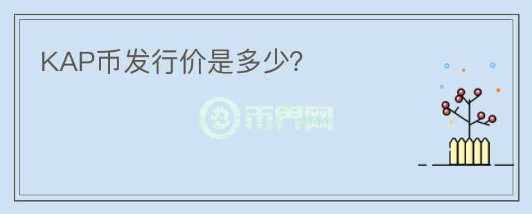KAP幣發(fā)行價是多少？