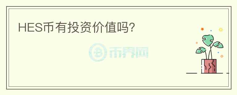 HES幣有投資價(jià)值嗎？
