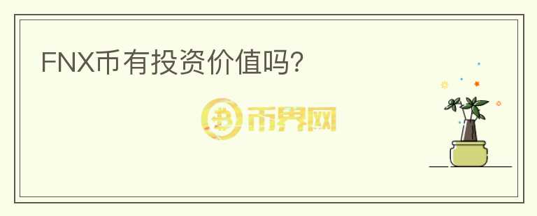 FNX幣有投資價(jià)值嗎？