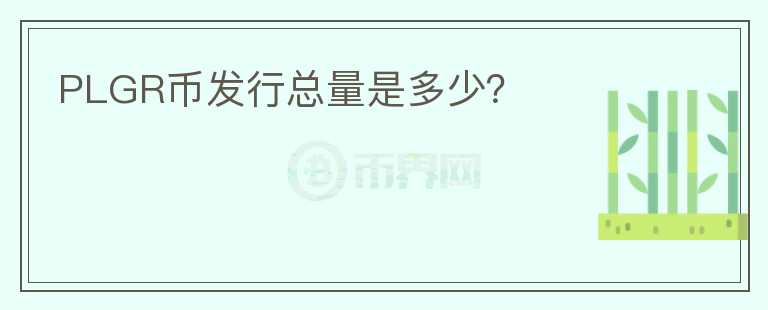 PLGR幣發(fā)行總量是多少？