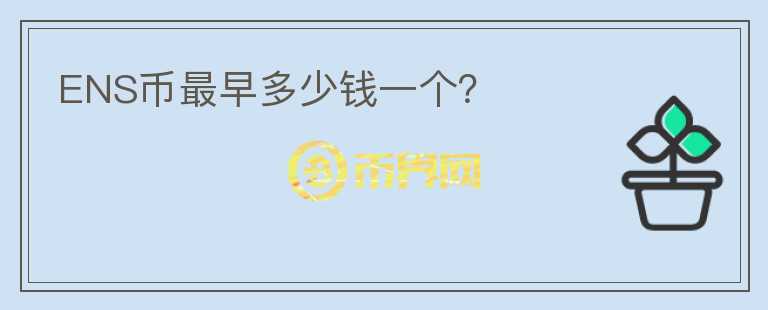 ENS幣最早多少錢一個？