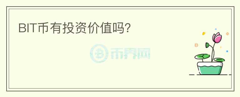 BIT幣有投資價(jià)值嗎？