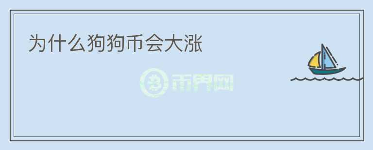 為什么狗狗幣會大漲