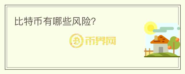 比特幣有哪些風(fēng)險？