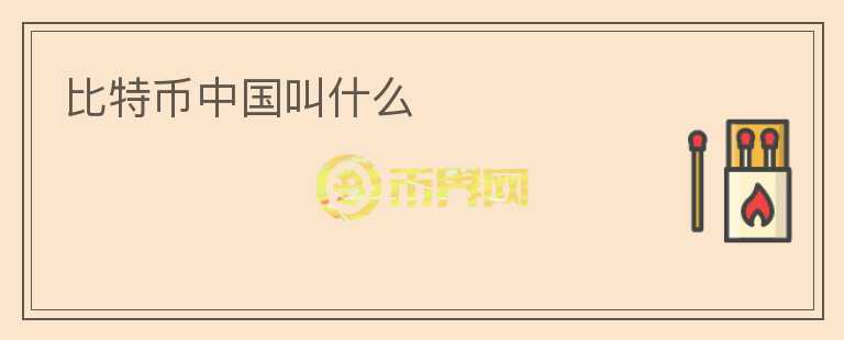 比特幣中國(guó)叫什么