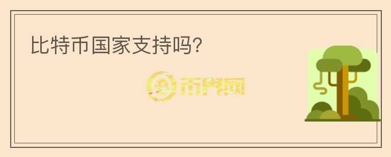 比特幣國(guó)家支持嗎？