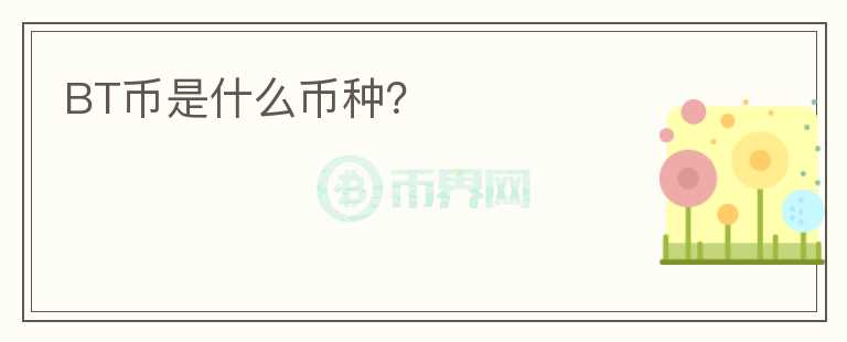 BT幣是什么幣種？