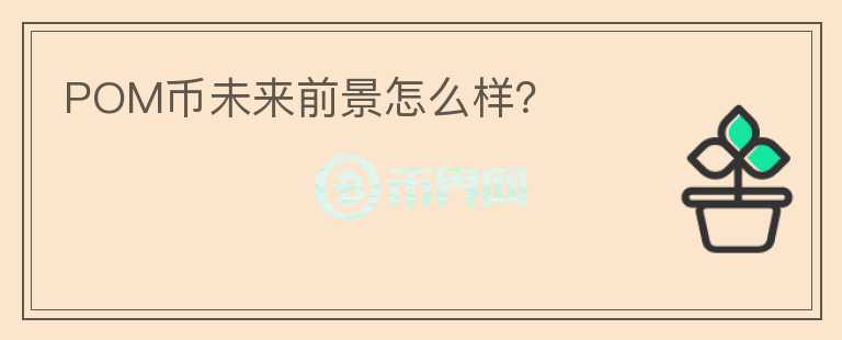 POM幣未來前景怎么樣？