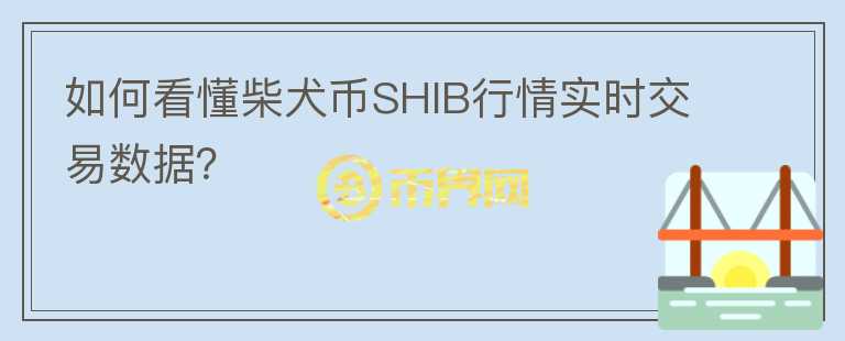如何看懂柴犬幣SHIB行情實(shí)時(shí)交易數(shù)據(jù)？