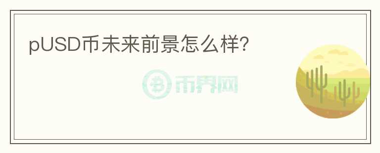 pUSD幣未來(lái)前景怎么樣？