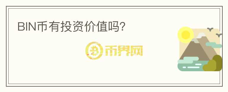 BIN幣有投資價值嗎？