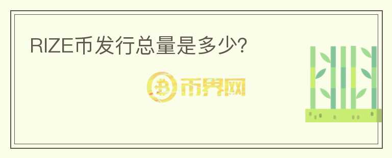 RIZE幣發(fā)行總量是多少？
