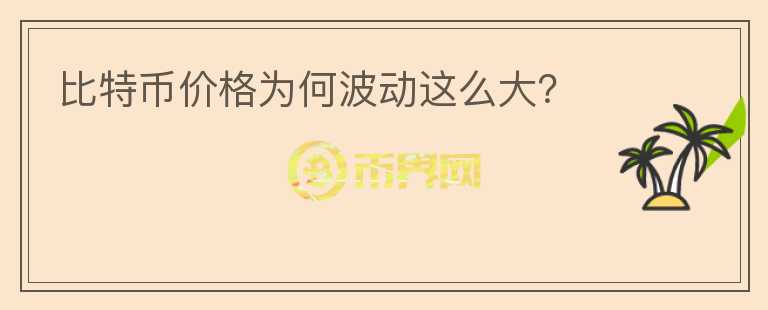 比特幣價格為何波動這么大？
