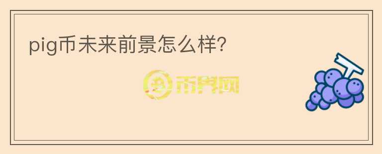 pig幣未來前景怎么樣？