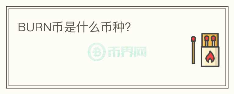 BURN幣是什么幣種？