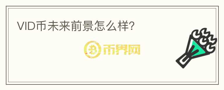 VID幣未來(lái)前景怎么樣？