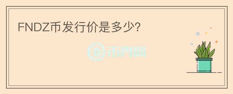 FNDZ幣發(fā)行價(jià)是多少？