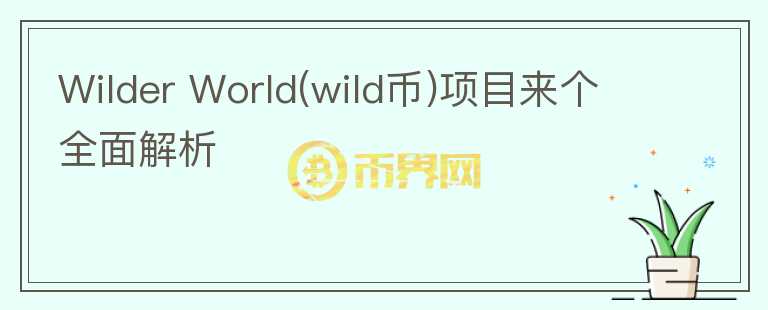 Wilder World(wild幣)項(xiàng)目來個全面解析
