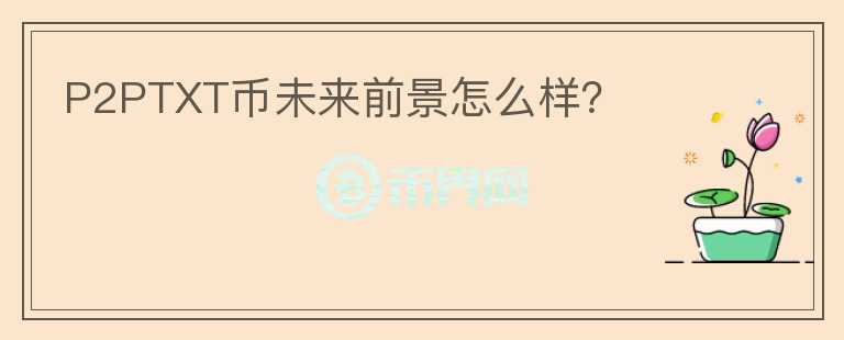 P2PTXT幣未來前景怎么樣？