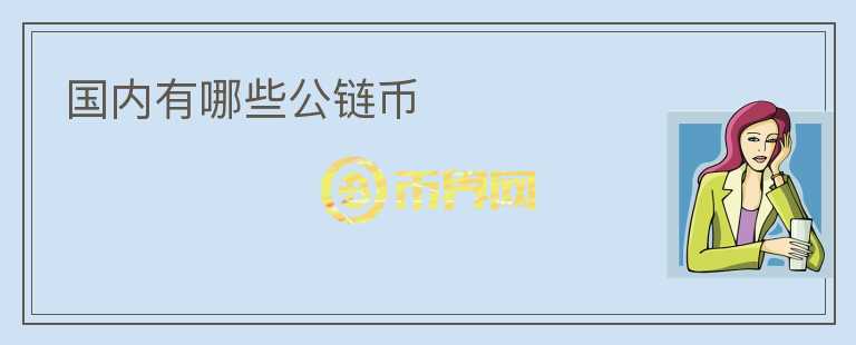 國內(nèi)有哪些公鏈幣